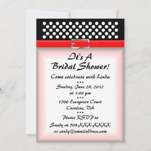 Invitation à la douche nuptiale