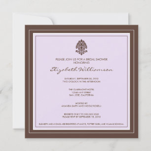 Invitation à la douche nuptiale à cadre simple (la