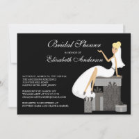 Invitation à la douche nuptiale à la mode Blonde