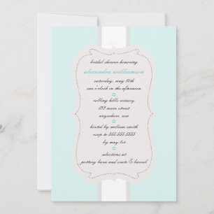 Invitation à la douche nuptiale {Blue}