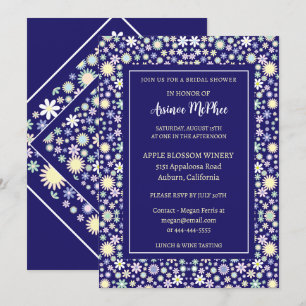 Invitation à la douche nuptiale colorée