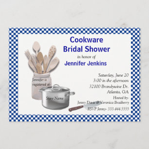 Invitation à la douche nuptiale Country Kitchen