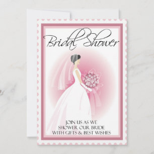Invitation à la douche nuptiale Customisée