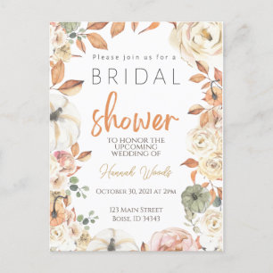 Invitation à la douche nuptiale d'automne, Mariage