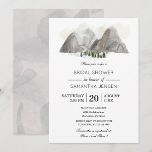 invitation à la douche nuptiale de couleur de l'ea