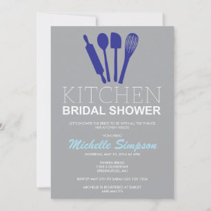 Invitation à la douche nuptiale de cuisine