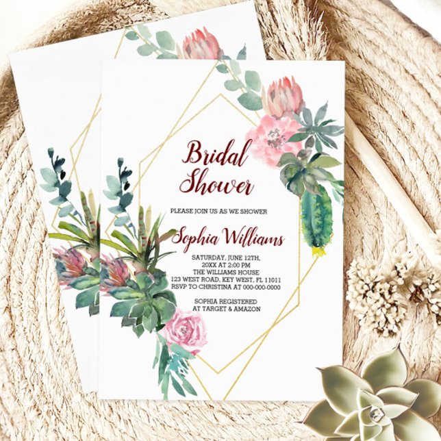 Invitation à la douche nuptiale de la casquette Bo (Créateur téléchargé)