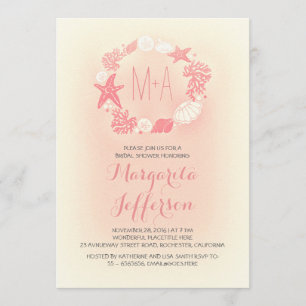 invitation à la douche nuptiale de la mer