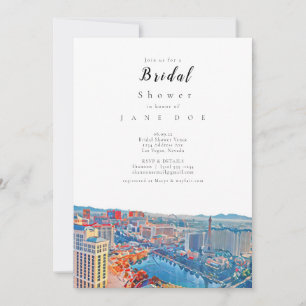 Invitation à la douche nuptiale de Las Vegas Skyli