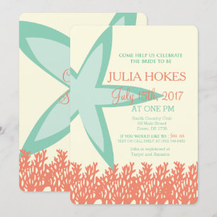 Invitation à la douche nuptiale de l'étoile de Cor