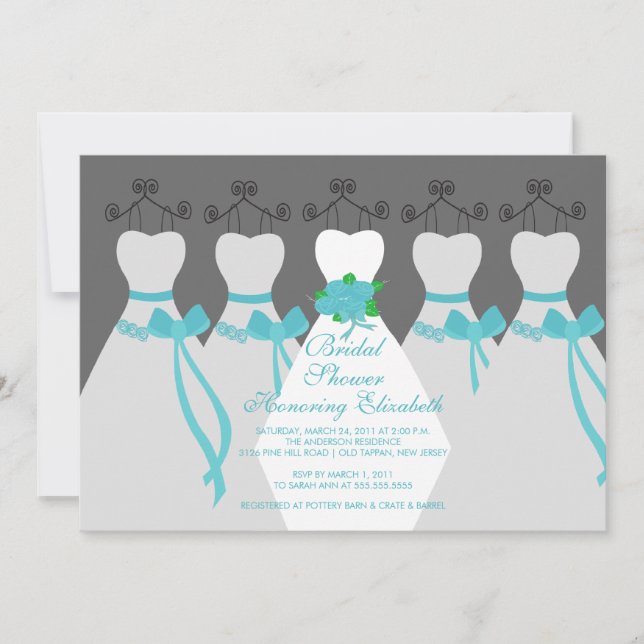 Invitation à la douche nuptiale des femmes mariées (Devant)