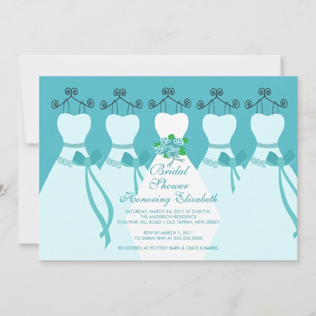 Invitation à la douche nuptiale des femmes mariées (Devant)