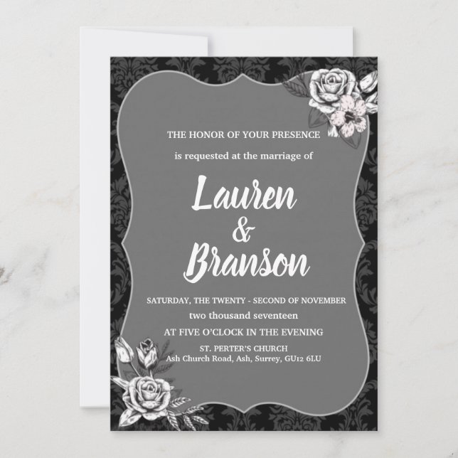 Invitation à la douche nuptiale d'Halloween (Devant)