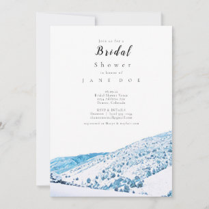 Invitation à la douche nuptiale d'hiver