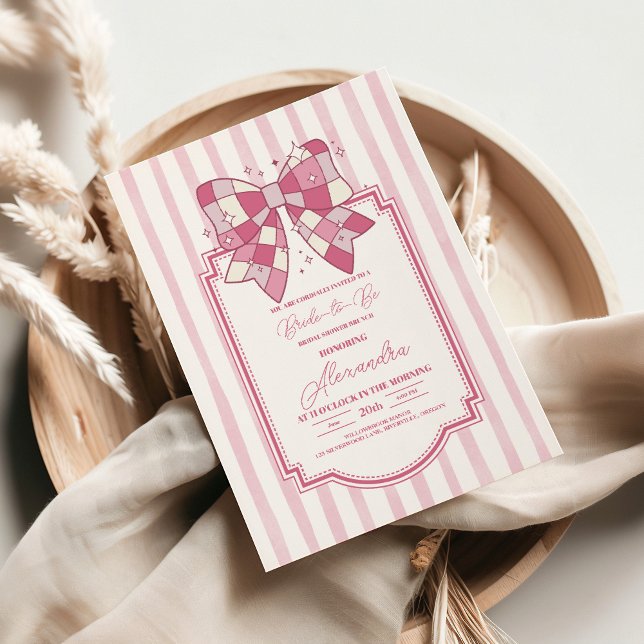 Invitation à la douche nuptiale Disco Rose (Créateur téléchargé)