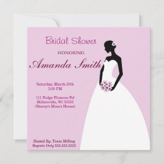 Invitation à la douche nuptiale douce