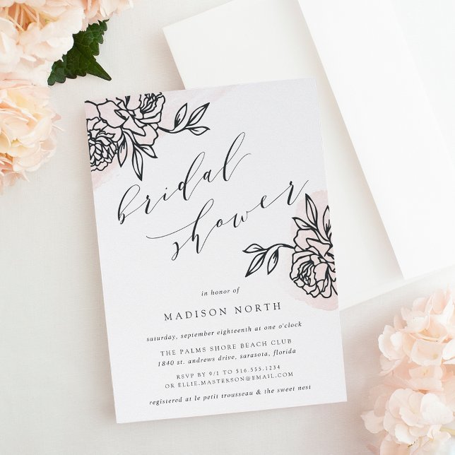Invitation à la douche nuptiale du jardin secret (Créateur téléchargé)