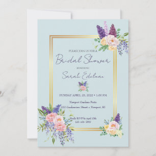 Invitation à la douche nuptiale du Pastel Floral S