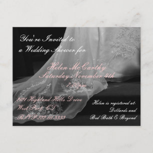 Invitation à la douche nuptiale du train Gown Mari