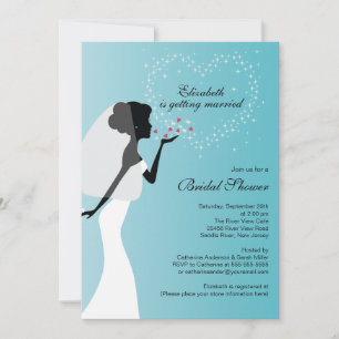 Invitation à la douche nuptiale d'une nuptiale de