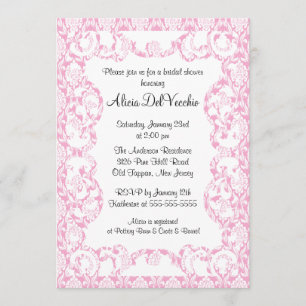Invitation à la douche nuptiale élégante à Damas r