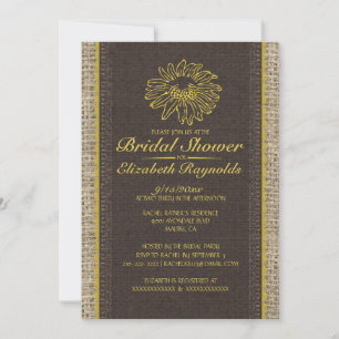 Invitation à la douche nuptiale en dentelle Vintag