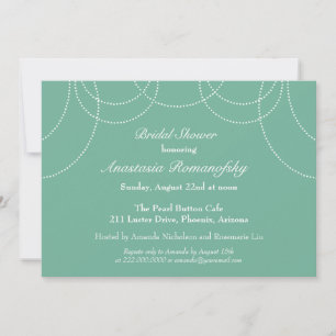 Invitation à la douche nuptiale Fancy Pearls