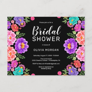 Invitation à la douche nuptiale Fiesta