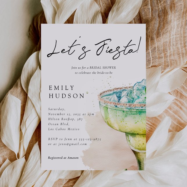 Invitation à la douche nuptiale Fiesta Tequila (Créateur téléchargé)