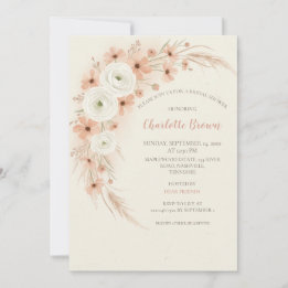Invitation à la douche nuptiale Fleur sauvage de D