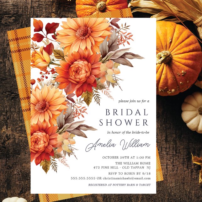 Invitation à la douche nuptiale florale Bliss (Créateur téléchargé)