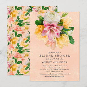 Invitation à la douche nuptiale florale de la prai