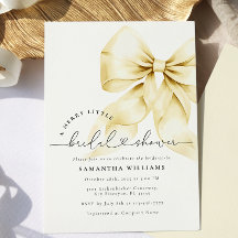 Invitation à la douche nuptiale Gold Christmas
