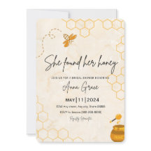 Invitation à la douche nuptiale Honeypeb