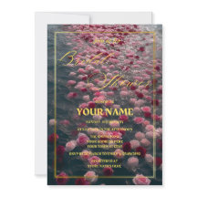 Invitation à la douche nuptiale moderne et grise