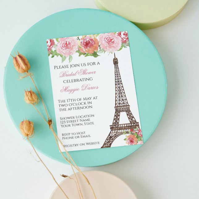 Invitation à la douche nuptiale parisienne (Créateur téléchargé)