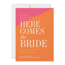 Invitation à la douche nuptiale, Parties scintilla