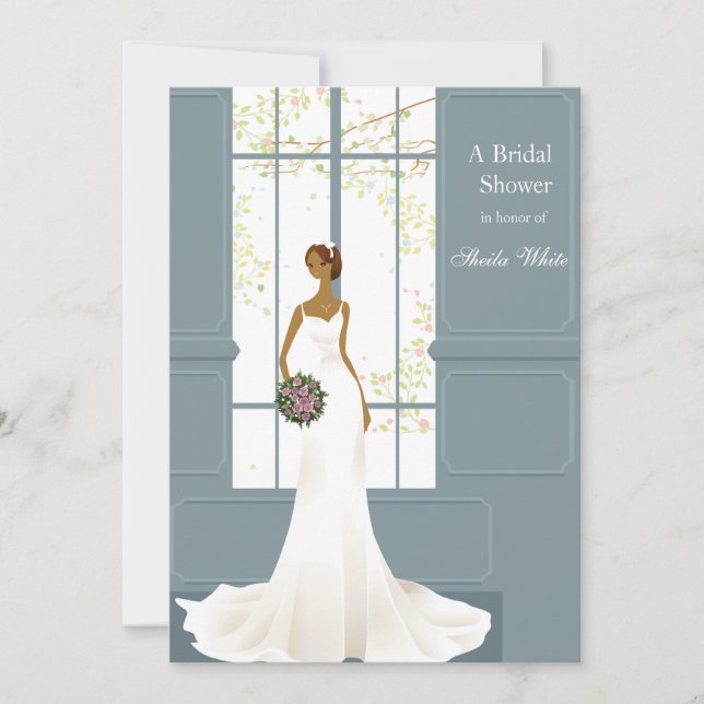 Invitation à la douche nuptiale pour mariée (Devant)