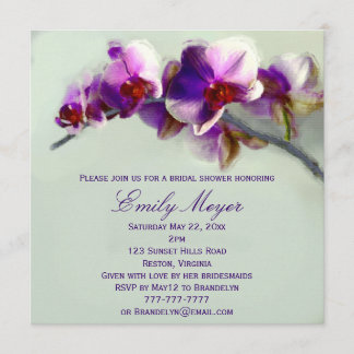 Invitation à la douche nuptiale pour peindre des o