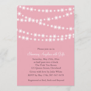 Invitation à la douche nuptiale (rose)