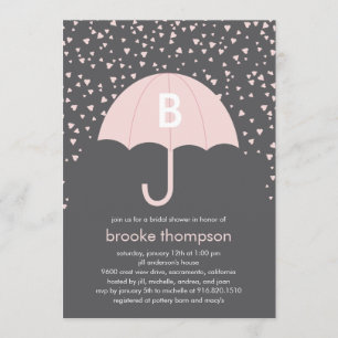 Invitation à la douche nuptiale (rose)