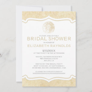 Invitation à la douche nuptiale Rustic Burlap