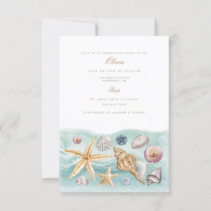 Invitation à la douche nuptiale Tropical Beach She