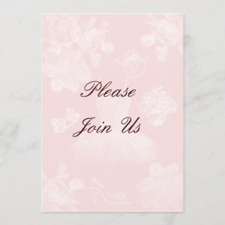 Invitation à la douche nuptiale Vintage Gardenia