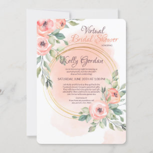 Invitation à la douche nuptiale virtuelle