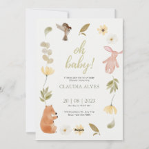 invitation à la douche pour bébé