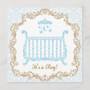 Invitation à la douche pour bébé garçon