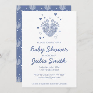 Invitation à la douche pour bébé garçon