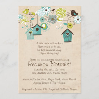 Invitation à la douche pour bébés