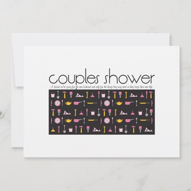 Invitation à la douche pour les couples - Cuisine  (Devant)